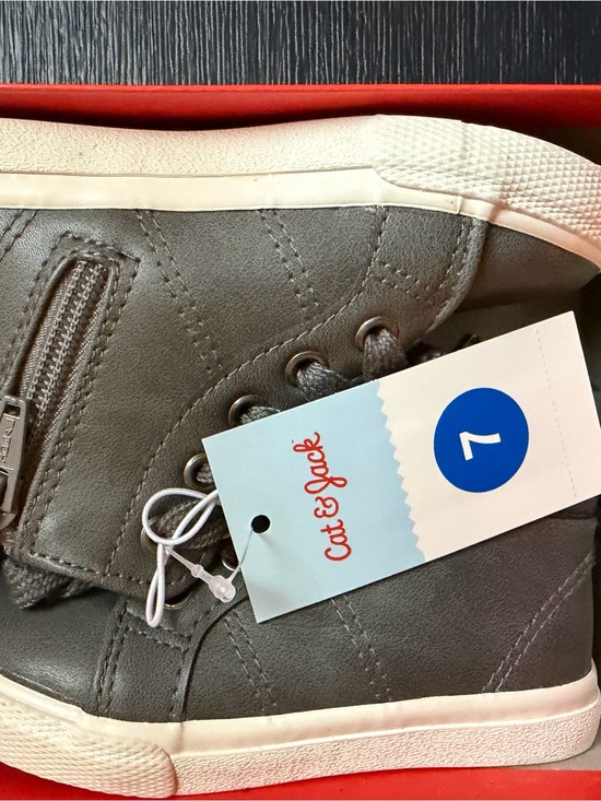 Cat & Jack Other - Cat & Jack Gray High-Top Kids Sneakers